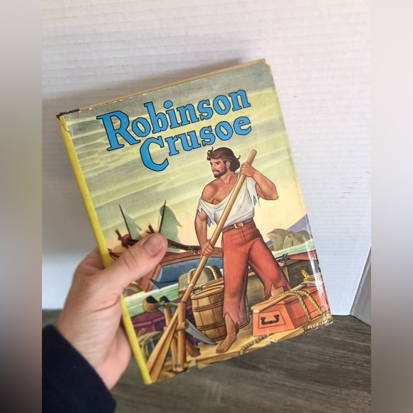 Vtg Robinson Crusoe by Daniel Defoe - Picture 10 of 10
